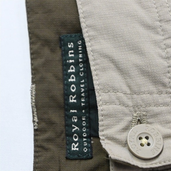 Royal Robins 38 x 32 Khaki Ripstop Articulated Knee Mens Cargo Pants - Picture 6 of 9